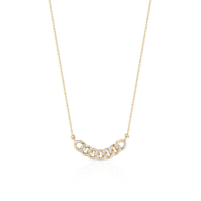 Naszyjnik złoty z diamentami W.KRUK