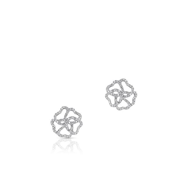 Kolczyki białe złoto z diamentami
