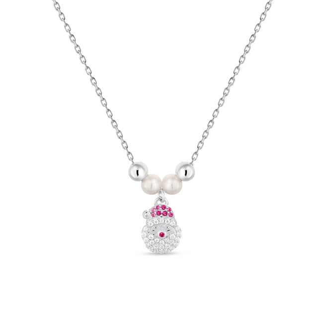 Naszyjnik srebrny z motywem mikołaja