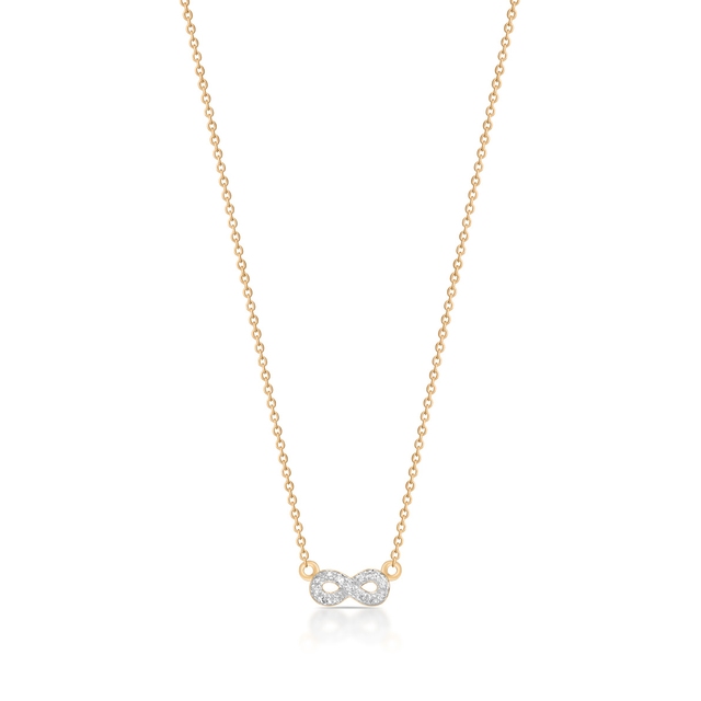Naszyjnik złoty nieskończoność