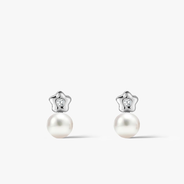 Kolczyki srebrne z perłami