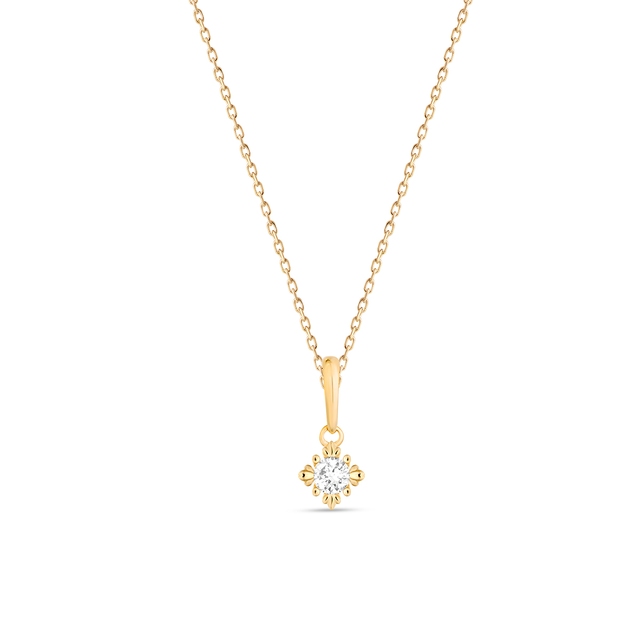 Wisiorek złoty z cyrkonią