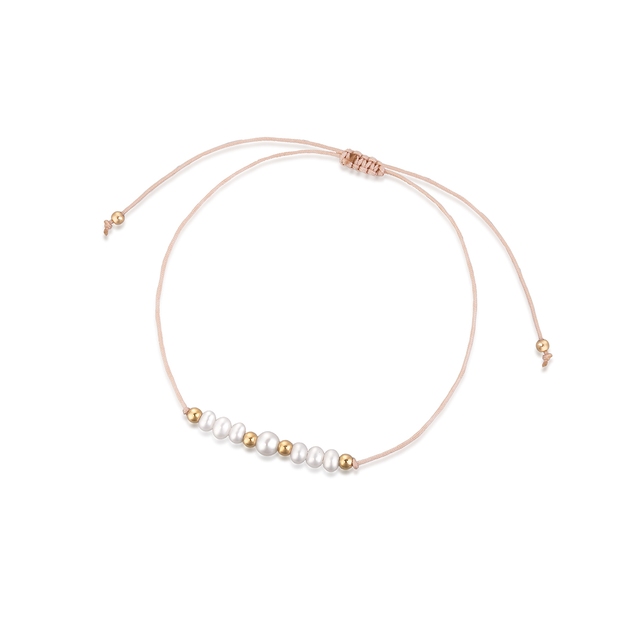 Bransoleta sznurkowa z perłami