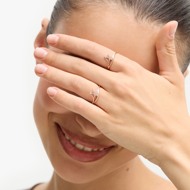 Pierścionek złoty Follow