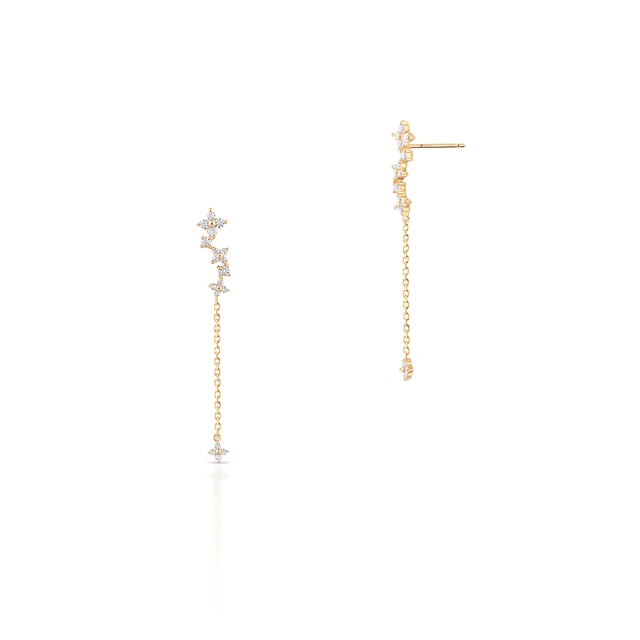 Kolczyki złote z cyrkoniami Ceremonials