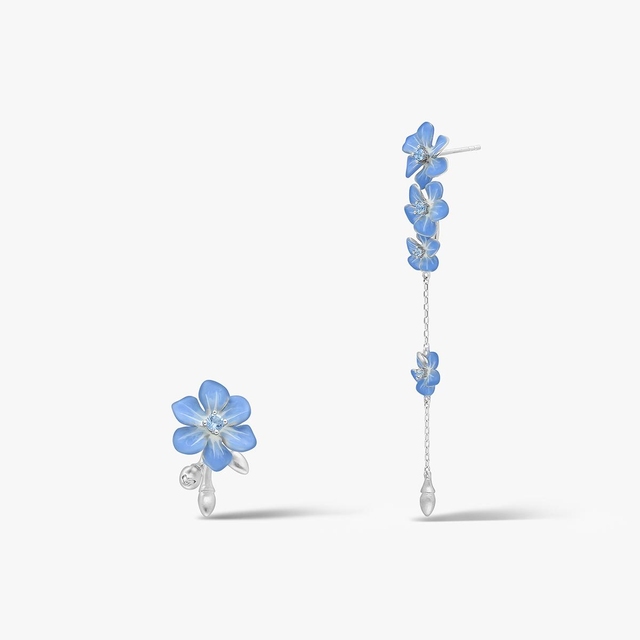 Kolczyki srebrne Kwiaty Nocy