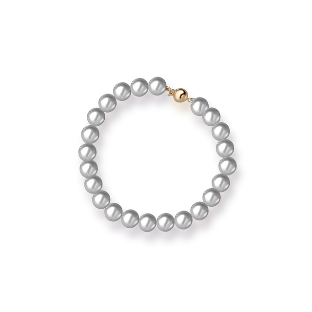 Bransoleta złota z perłami