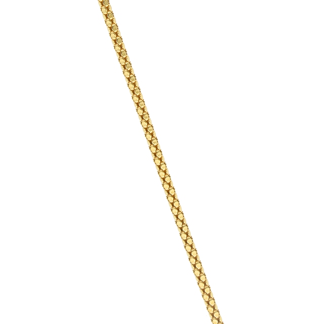 Łańcuszek srebrny pozłacany żmijka