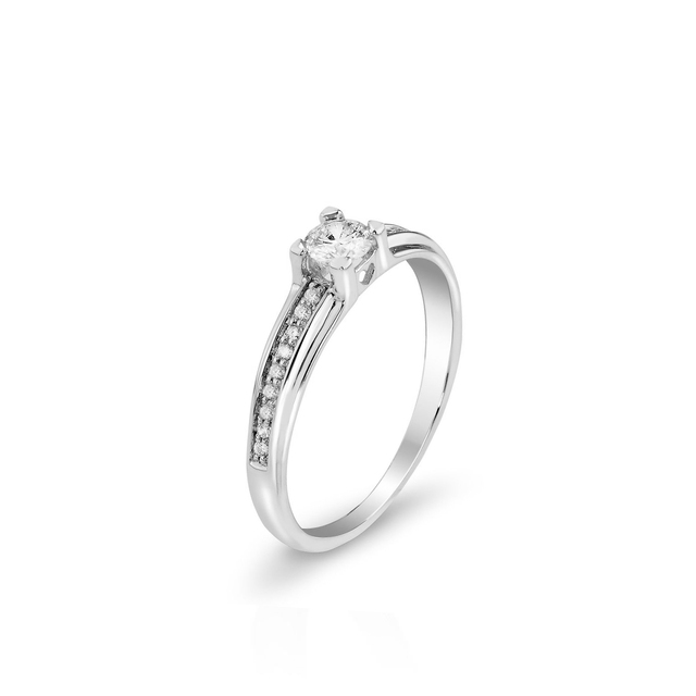 Pierścionek zaręczynowy złoty W.KRUK