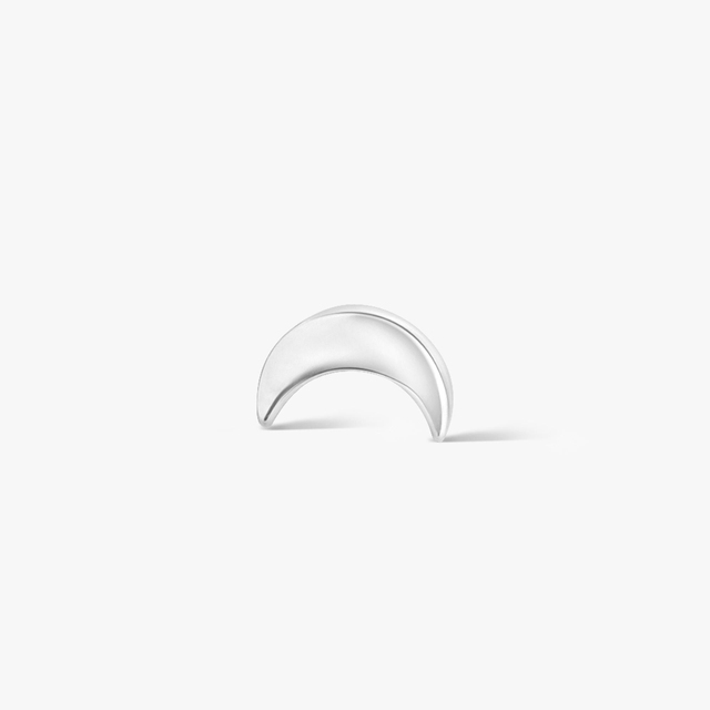 Kolczyk srebrny księżyc