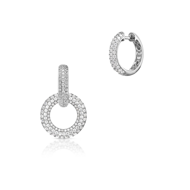 Kolczyki srebrne z cyrkoniami Emblems