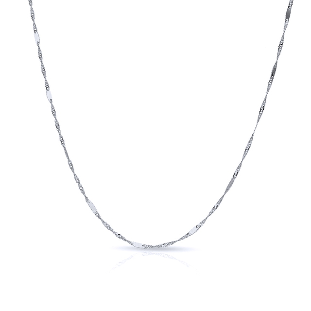 Łańcuszek białe złoto singapur