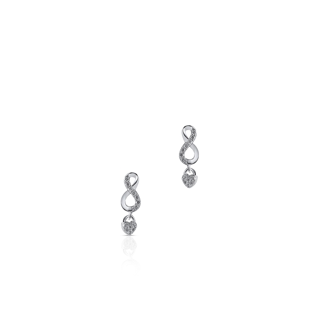 Kolczyki srebrne z cyrkoniami