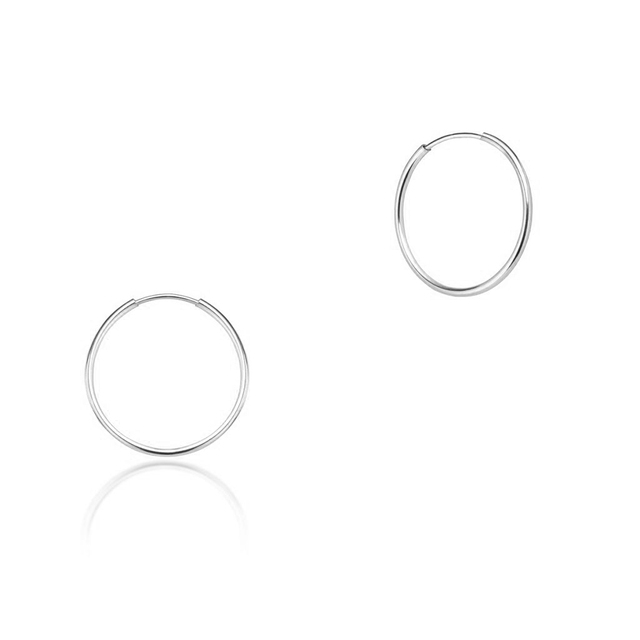 Kolczyki srebrne koła