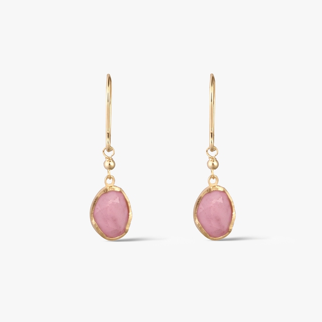 Kolczyki złote z chalcedonem Saint Tropez