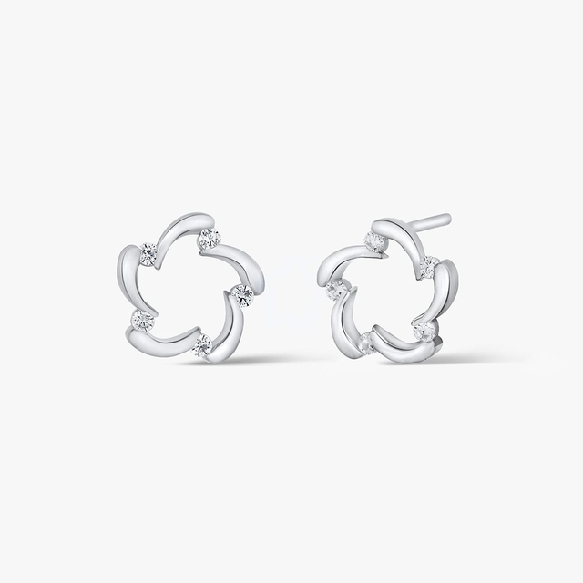 Kolczyki srebrne z cyrkoniami