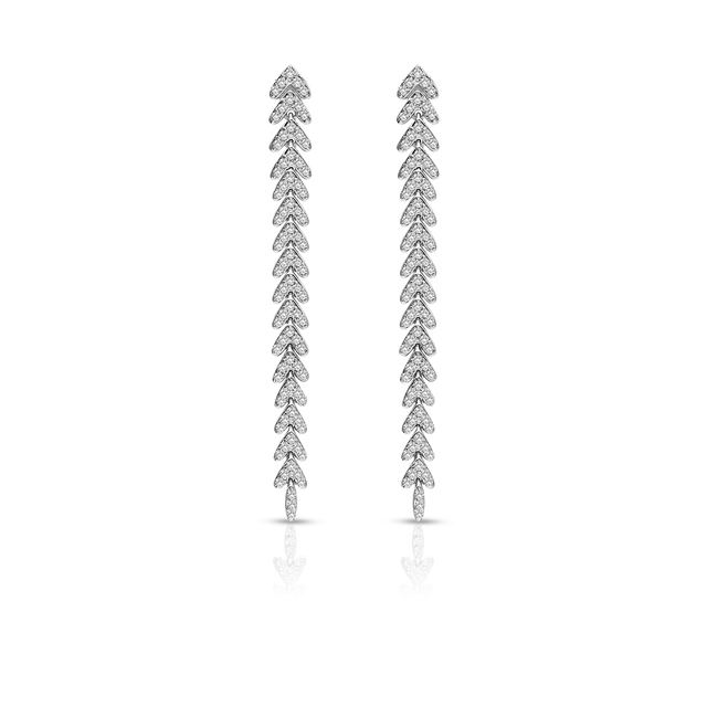 Kolczyki białe złoto z brylantami