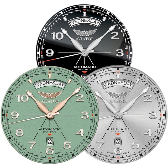 ZEGAREK AVIATOR DOUGLAS DAY-DATE