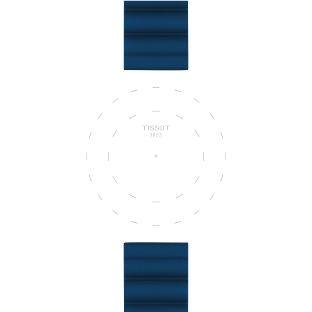 Silikonowy niebieski pasek Tissot 22 mm