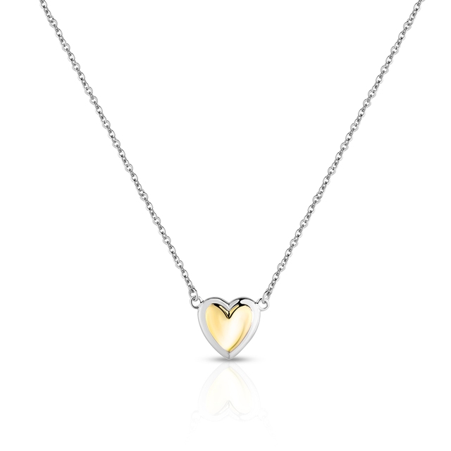 Naszyjnik srebrny z sercem