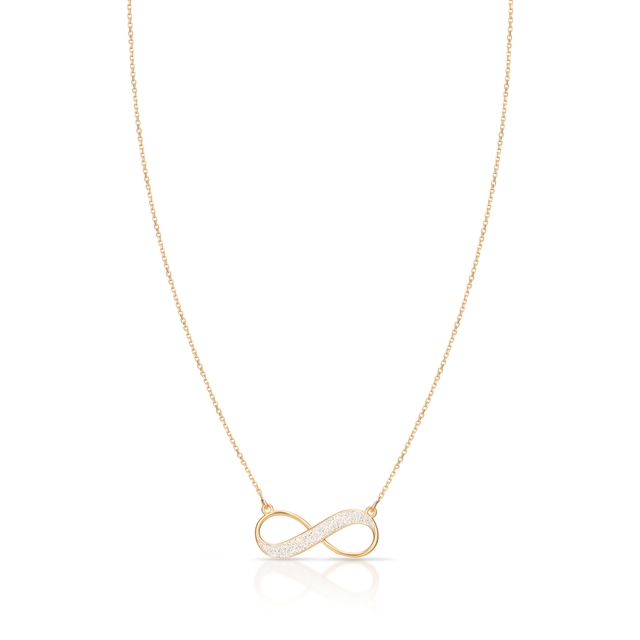 Naszyjnik złoty nieskończoność