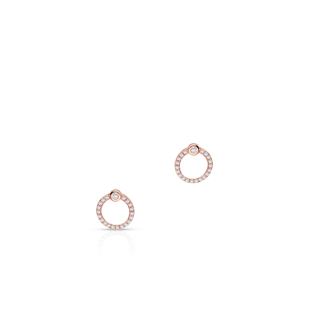 Kolczyki srebrne pozłacane z cyrkoniami