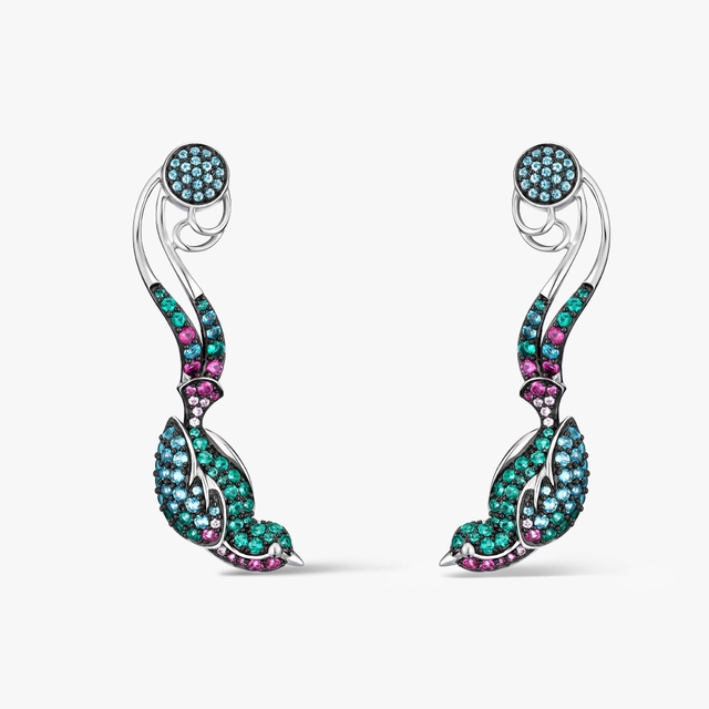 Kolczyki srebrne Preludium Paradise Birds