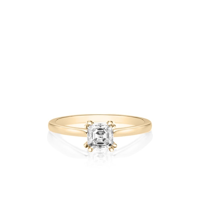 Pierścionek zaręczynowy złoty Królewski