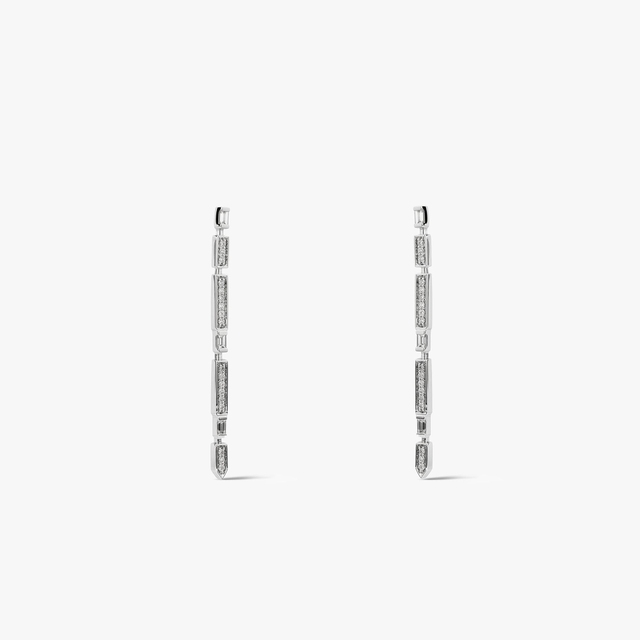 Kolczyki białe złoto z diamentami i brylantami