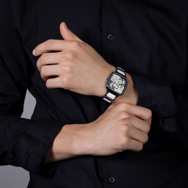 ZEGAREK RADO TRUE SQUARE AUTOMATIC OPEN HEART DIAMONDS LIMITED EDITION