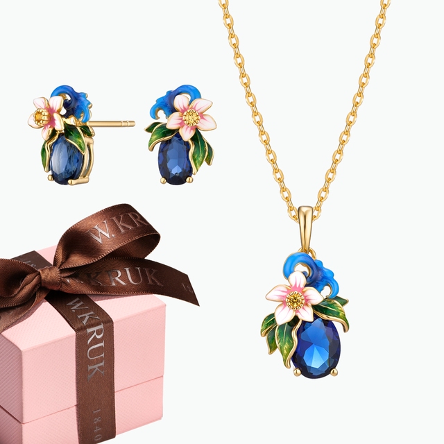 Komplet Kwiaty Nocy Cytrusy