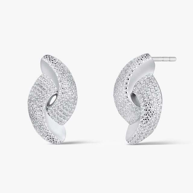 Kolczyki srebrne z cyrkoniami