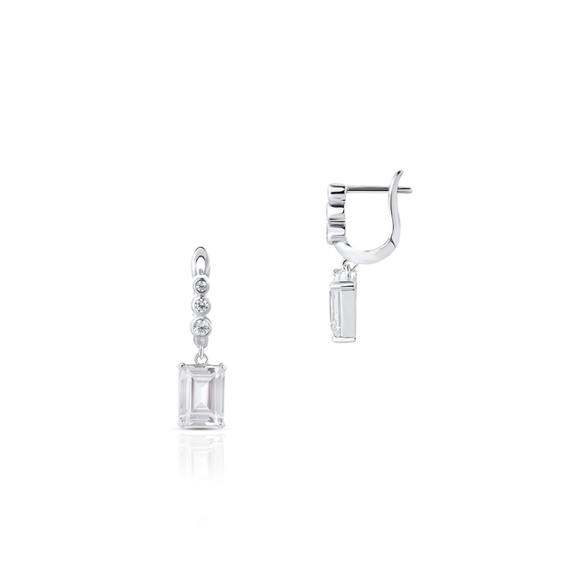 Kolczyki srebrne z cyrkoniami Ceremonials