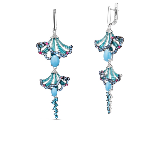 Kolczyki srebrne Imaginarium