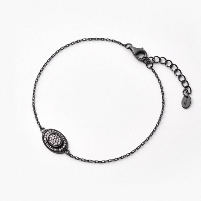 Bransoleta srebrna Meteory