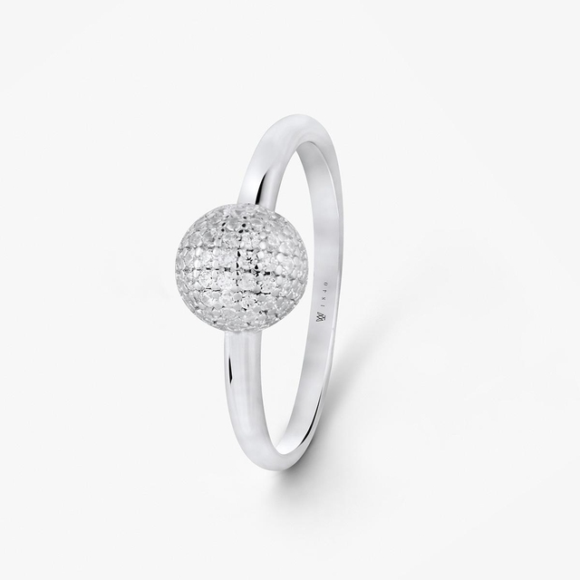 Pierścionek srebrny z cyrkoniami