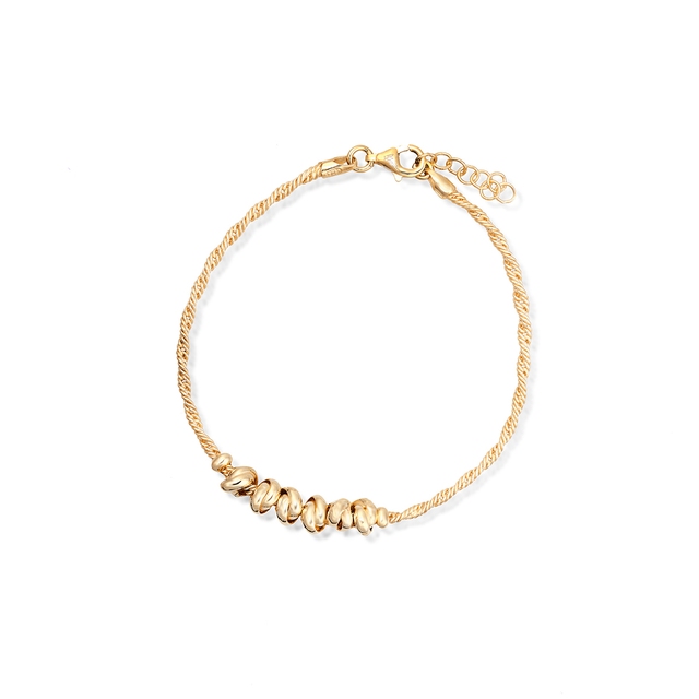 Bransoleta srebrna pozłacana