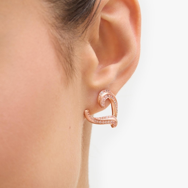 Kolczyki srebrne Balerina