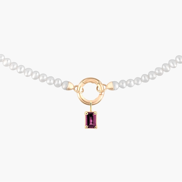 Wisiorek złoty z rodolitem