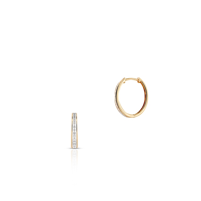 Kolczyki złote z diamentami