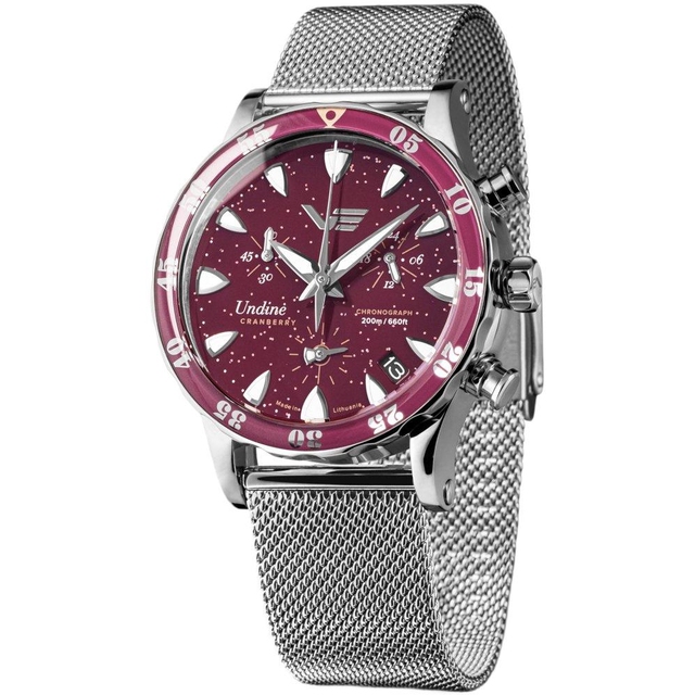 ZEGAREK VOSTOK EUROPE UNDINE CRANBERRY CHRONO SET