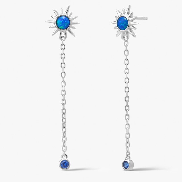 Kolczyki srebrne Alchemia