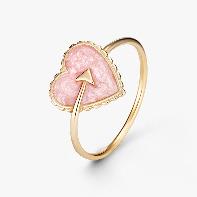 Pierścionek złoty Czułość