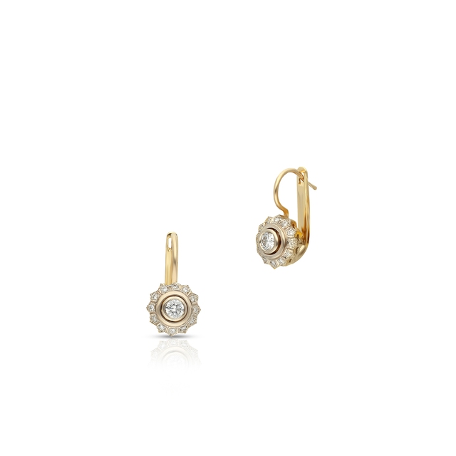 Kolczyki złote z brylantami