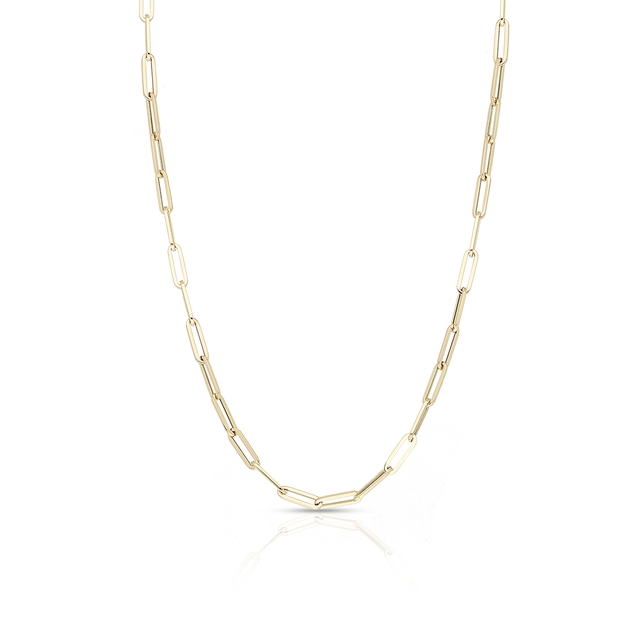 Naszyjnik złoty paper clip