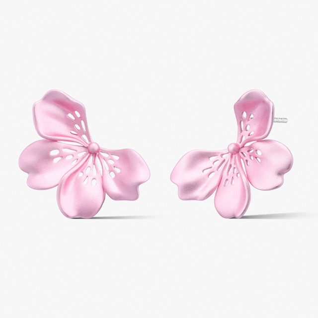 Kolczyki srebrne Kwiaty Nocy Wiśnia