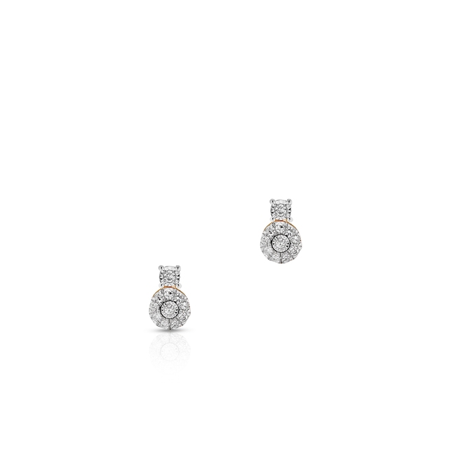 Kolczyki złote z diamentami W.KRUK