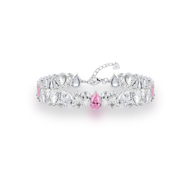 Bransoleta srebrna z cyrkoniami Ceremonials