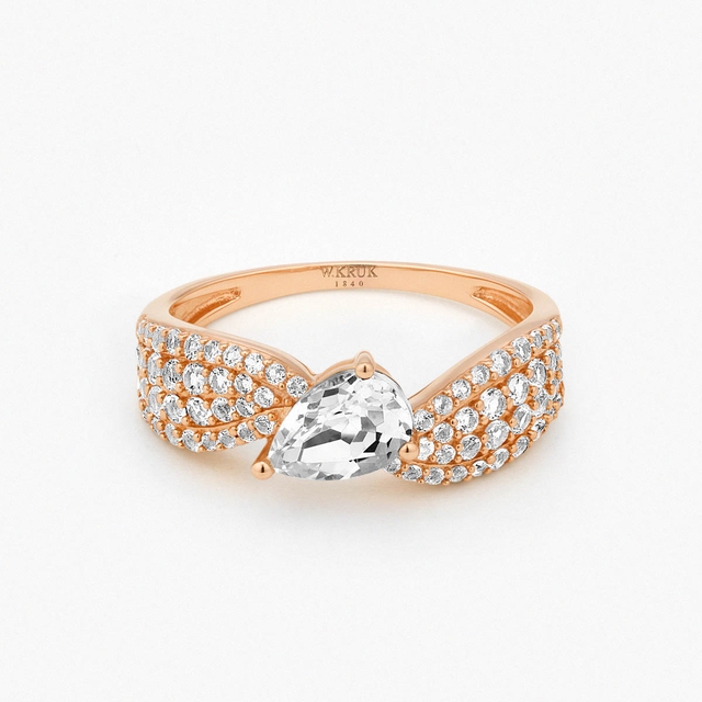 Pierścionek złoty Balerina