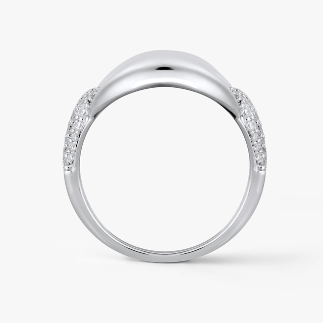 Pierścionek srebrny z cyrkoniami